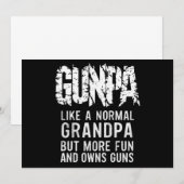 普通のおじいちゃんみたいだけどもっと楽しいGUNPA 招待状 (正面/裏面)