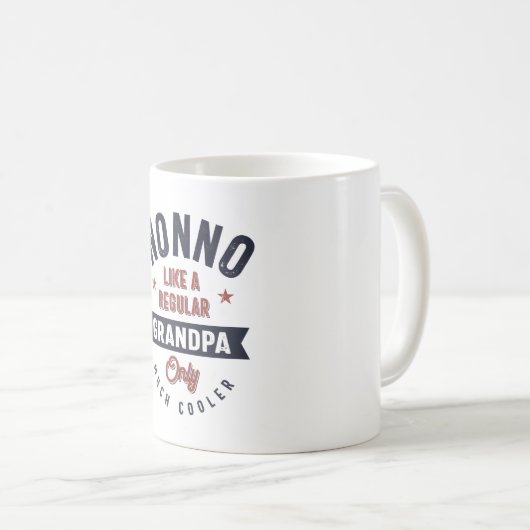 普通のおじいちゃんみたいなものじゃなクールい コーヒーマグカップ (正面右)