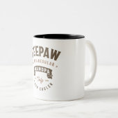 普通のおじいちゃんみたいに大きく覗クールく ツートーンマグカップ (正面右)