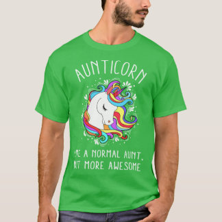 普通のおばのようにAUNTICORNの定義の意味 Tシャツ