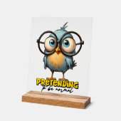 普通のおもしろいバードワードアートを装う アクリルサイン (傾斜)