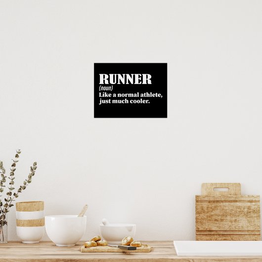 普通のアスリートのように走クールる ポスター (キッチン)