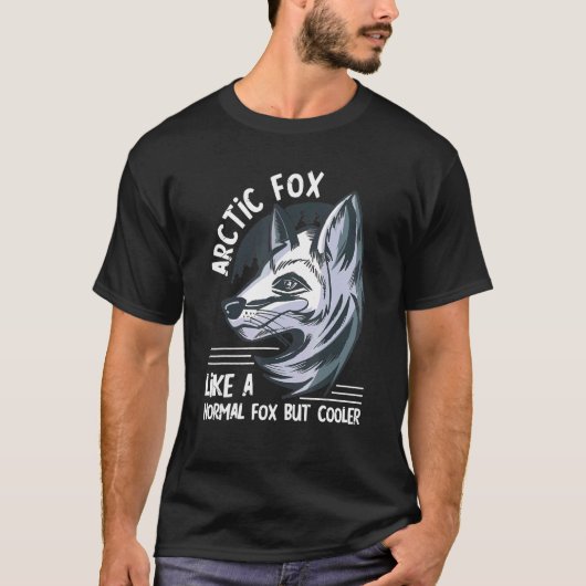 普通のキツネ景観北極キツネのような可愛い北極 Tシャツ (正面)