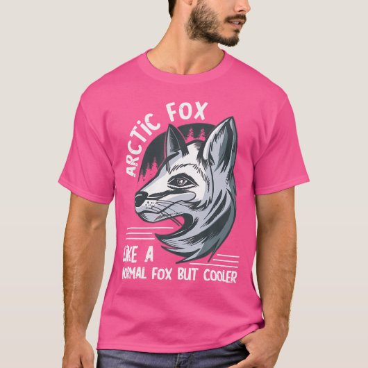 普通のキツネ景観北極キツネのような可愛い北極 Tシャツ (正面)
