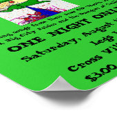 普通のグリーンポスター ポスター (角)