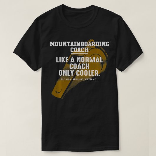 普通のコーチのような登山コーチDirtboa Tシャツ (デザイン正面)