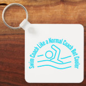 普通のコーチのように泳ぐクールが キーホルダー (正面)