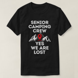 普通のシニアキャンプ失ったリングクルー Tシャツ