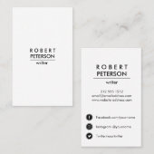 普通のソーシモダンャル·メデミニマルィア·アイコン(縦) 名刺 (正面/裏面)