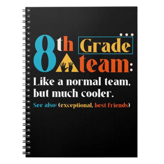 普通のチームのように8年生のチームが多クールい ノートブック (正面)
