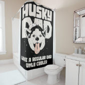 普通のパパだけのようなハスキーなパパクール シャワーカーテン (インサイチュ)