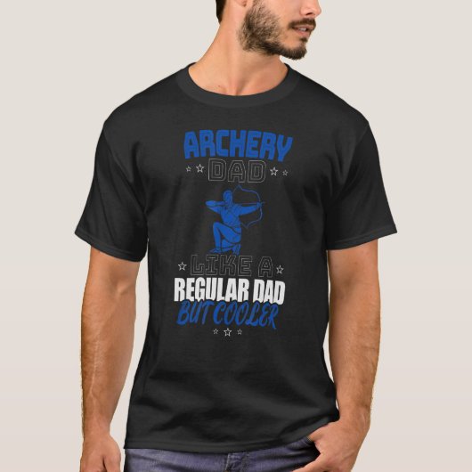 普通のパパのようなアーチェリークール Tシャツ (正面)