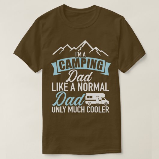 普通のパパのようなキャンプパパは非常に多くの Tシャツ (デザイン正面)