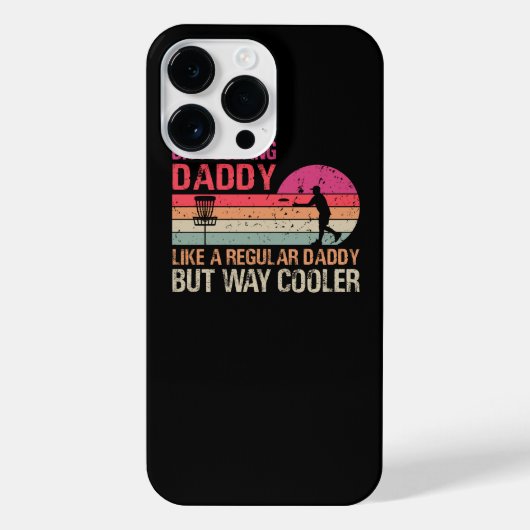 普通のパパのようにディスクゴルフDaddy But Way Co iPhoneケース (裏面)