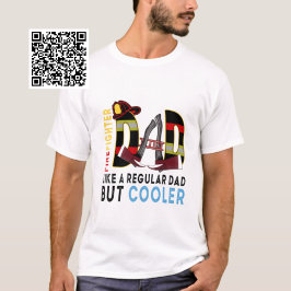 普通のパパのように消防士のパパがクールだ Tシャツ