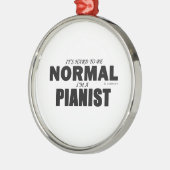 普通のピアニスト メタルオーナメント (左)