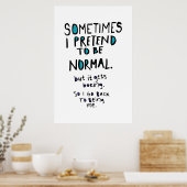 普通のフリをする ポスター (キッチン)