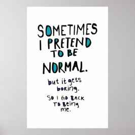 普通のフリをする ポスター