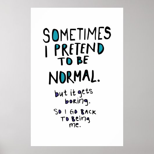 普通のフリをする ポスター (正面)