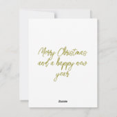 普通のホリデーカード シーズンカード (裏面)