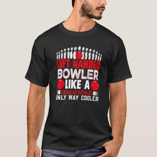 普通のボウリングをする人、 クリケットの投手の手にクールよ離れり Tシャツ (正面)