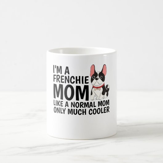 普通のママみたいにフランス人ママです コーヒーマグカップ (中央)