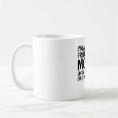 普通のママみたいにフランス人ママです コーヒーマグカップ (左)