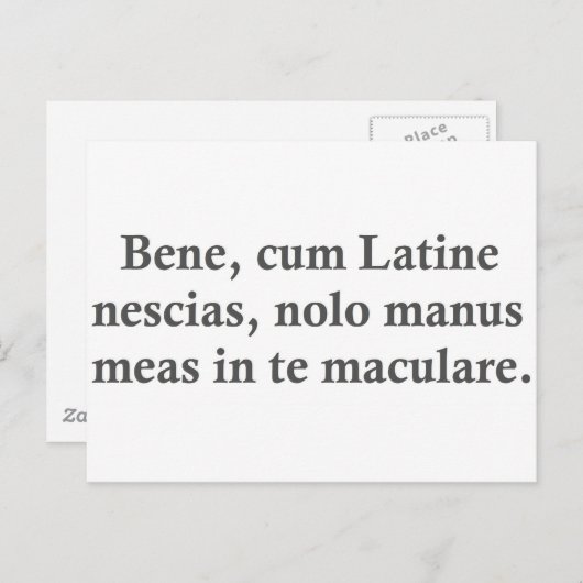 普通のラもしテン語が分からない…...... ポストカード (正面/裏面)