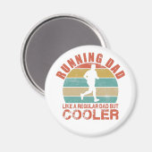 普通のランニングパパのようにパパだがクールする マグネット (正面/裏面)