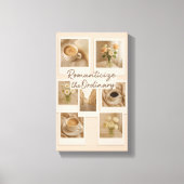 普通のローマ字装飾 – 美的ポラロイドの壁 キャンバスプリント (正面)