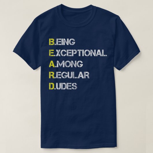 普通の人々の間で例外的であること Tシャツ (デザイン正面)