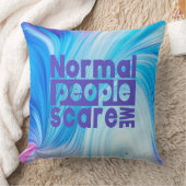 普通の人々は私を怖がらせるの装飾用クッション クッション (ブランケット)