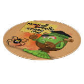 「普通の人々は私を怖がらせる」フランケンシュタインキャラクター カッティングボード (角)