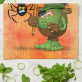 「普通の人々は私を怖がらせる」フランケンシュタインキャラクター キッチンタオル (折り畳み)