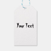 「普通の人々は私を怖がらせる」フランケンシュタインキャラクター ギフトタグ (裏面)