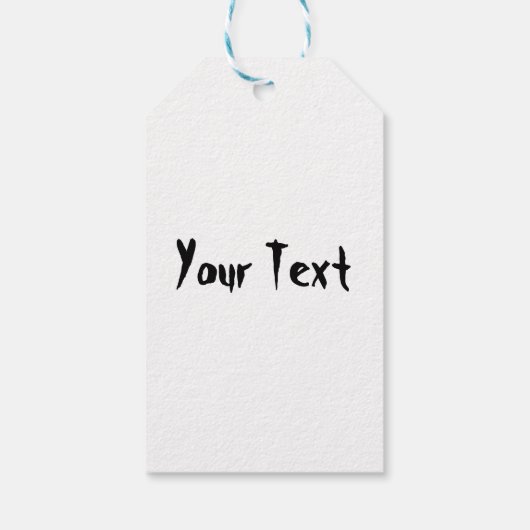 「普通の人々は私を怖がらせる」フランケンシュタインキャラクター ギフトタグ (裏面)