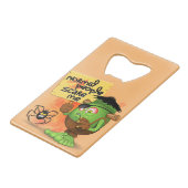 「普通の人々は私を怖がらせる」フランケンシュタインキャラクター クレジットカード栓抜き (裏面アングル)