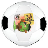 「普通の人々は私を怖がらせる」フランケンシュタインキャラクター サッカーボール (回転)