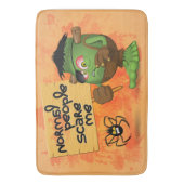 「普通の人々は私を怖がらせる」フランケンシュタインキャラクター バスマット (正面縦)