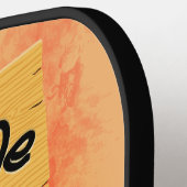 「普通の人々は私を怖がらせる」フランケンシュタインキャラクター ピックルボールラケット (左詳細)