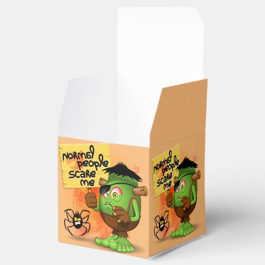 「普通の人々は私を怖がらせる」フランケンシュタインキャラクター フェイバーボックス (オープン)