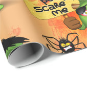 「普通の人々は私を怖がらせる」フランケンシュタインキャラクター ラッピングペーパー (ロールコーナー)