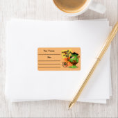 「普通の人々は私を怖がらせる」フランケンシュタインキャラクター ラベル (インサイチュ)