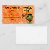 「普通の人々は私を怖がらせる」フランケンシュタインキャラクター 名刺 (正面/裏面)