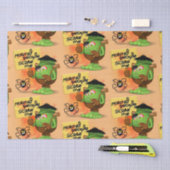 「普通の人々は私を怖がらせる」フランケンシュタインキャラクター 薄葉紙 (クラフト)