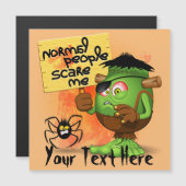 「普通の人が怖い」ユーモラスなフランケンシュタイン (正面/裏面)