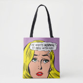 「普通の人が欲しいって？」 トートバッグ (正面)