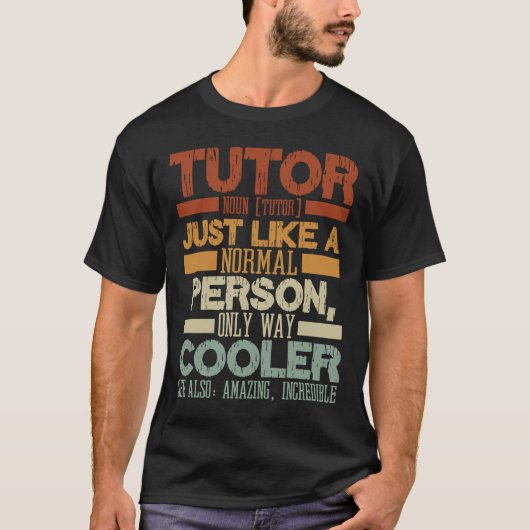 普通の人と同じように教師を一方通行でクールする Tシャツ (正面)