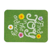 普通の人に喜びを見感動的いだす マグネット (横)