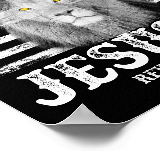 普通の人は後来ろ向きではなく、イエスは啓示である ポスター (角)